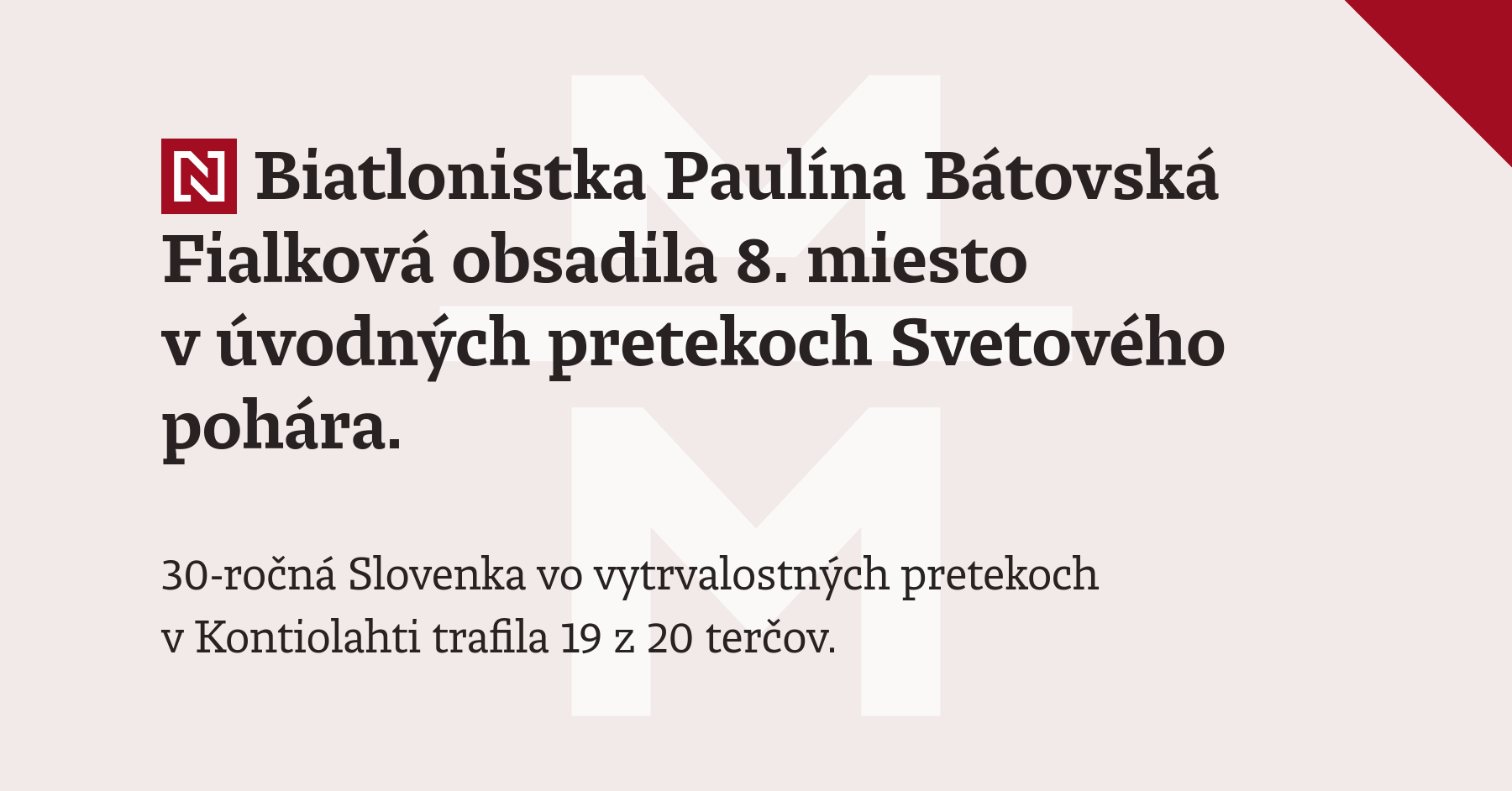 Biatlonistka Paulína Bátovská Fialková obsadila 8. miesto v úvodných ...