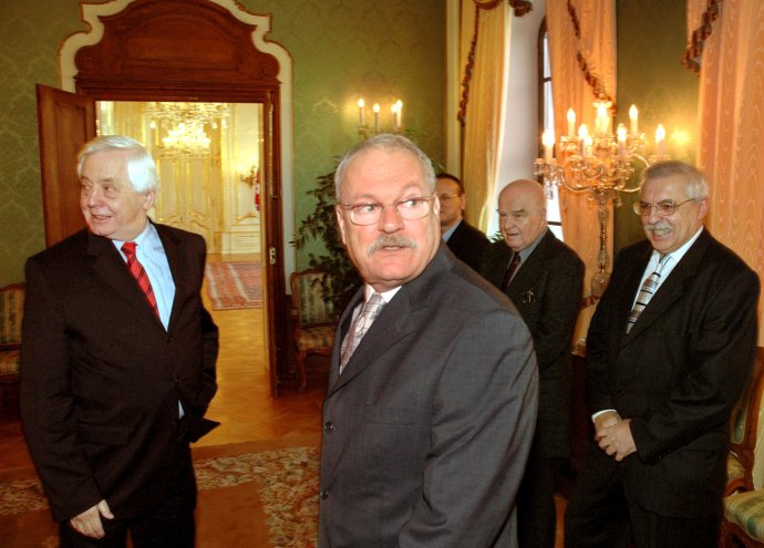 Drahoslav Machala u prezidenta Gašparoviča. Foto - TASR