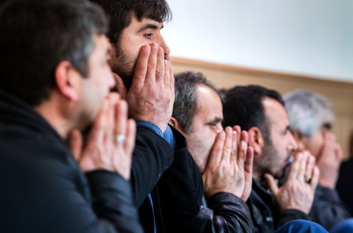 Modlitby moslimov v rakúskom Hainburgu. Foto N - Tomáš Benedikovič
