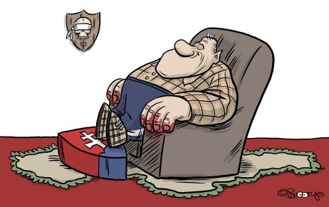 Vladimír Mečiar. Karikatúra – Shooty