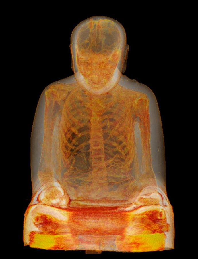 CT sken sochy Budhu. Foto – Drents Museum