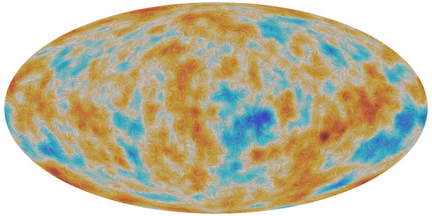 Vizualizácia kozmického mikrovlnného pozadia, najstaršieho svetla, keď mal vesmír iba 380-tis. rokov. FOTO - ESA and the Planck Collaboration
