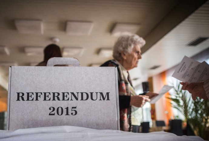 Referendum v domove dchodcov. Foto N – Tomáš Benedikovič