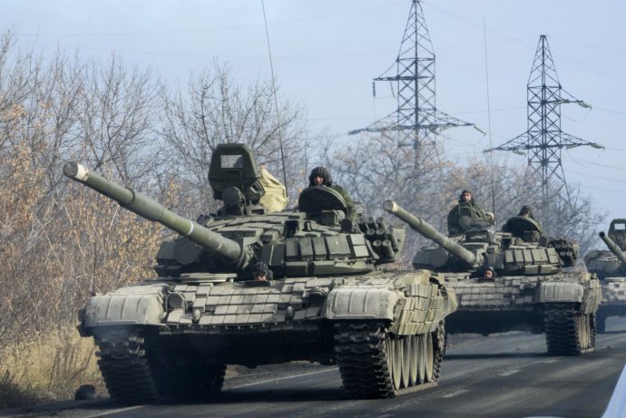 Tanky proruských separatistov. Foto - TASR