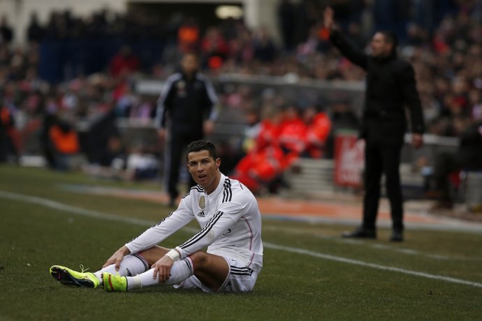 Smutný Cristiano Ronaldo. Foto - AP