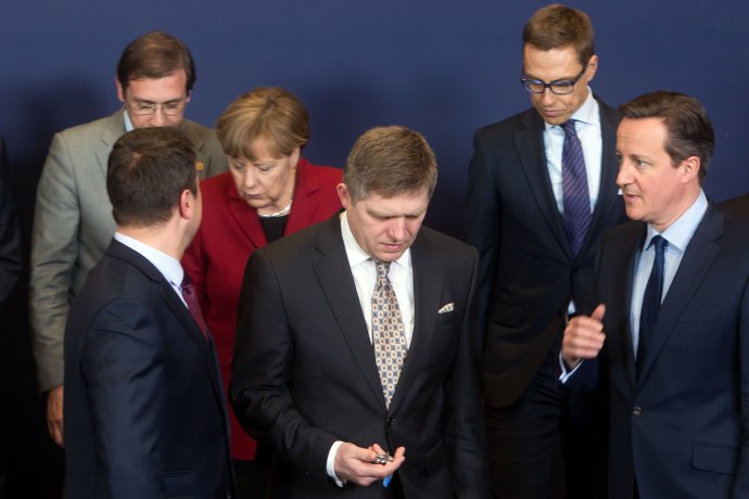 Premiér Fico počas jarného summitu v Bruseli. Foto N - Vladimír Šimíček
