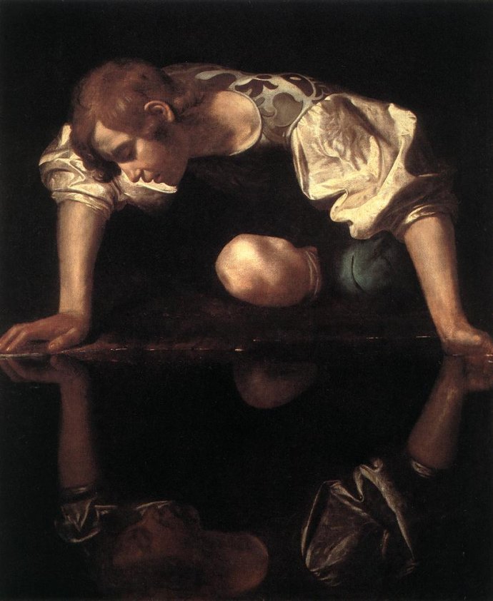 Michelangelo Merisi da Caravaggio. Narcis (cca 1597–1599). Foto - Wikimedia
