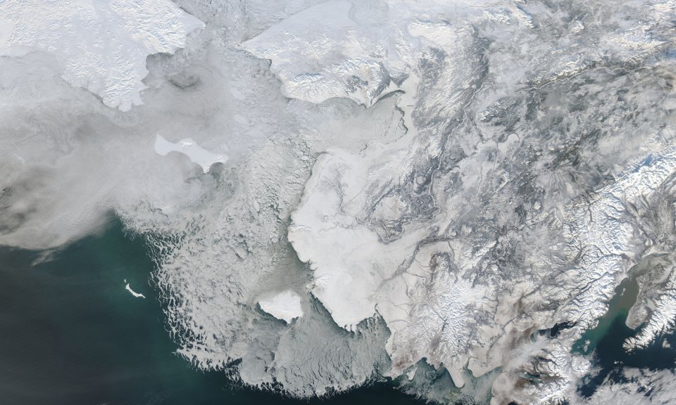 Arktída zo satelitných snímok. Foto - NASA
