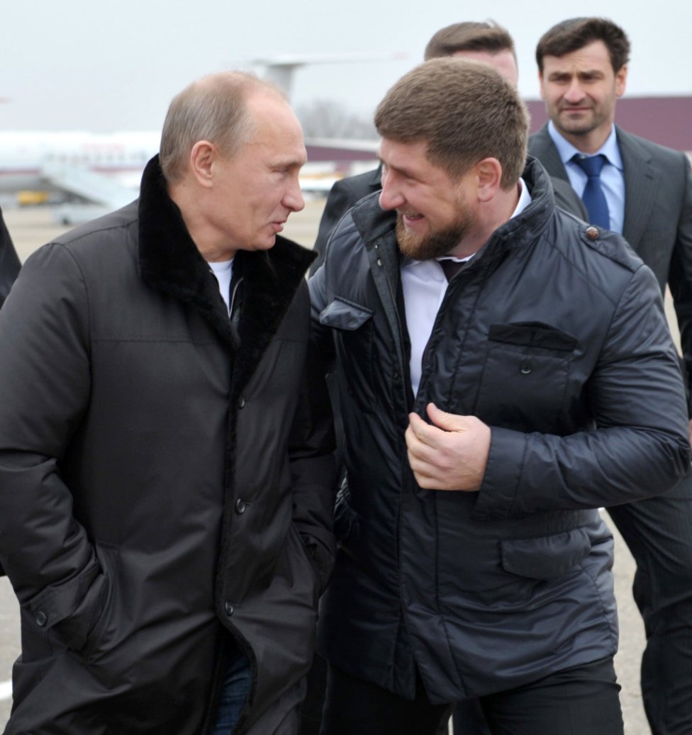Vladimir Putin a Ramzan Kadyrov. Foto - TASR/AP