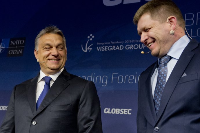 Robert Fico a Viktor Orbán. Foto – TASR