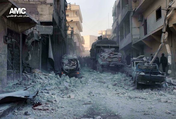Zničené Aleppo. Ilustračné foto - TASR/AP