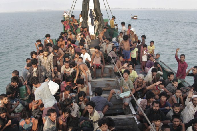 Rohingovia utekajúci z Barmy. Archívna foto – TASR/AP