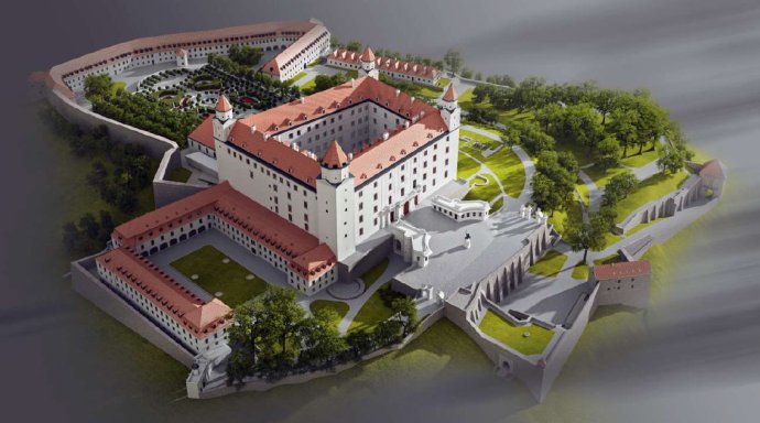 Takto má Bratislavský hrad vyzerať po obnove. Foto - NR SR