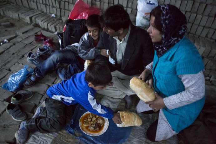 Utečenci na srbsko-maďarskej hranci. V Ladciach sa ich boja. Foto N – Vladimír Šimíček