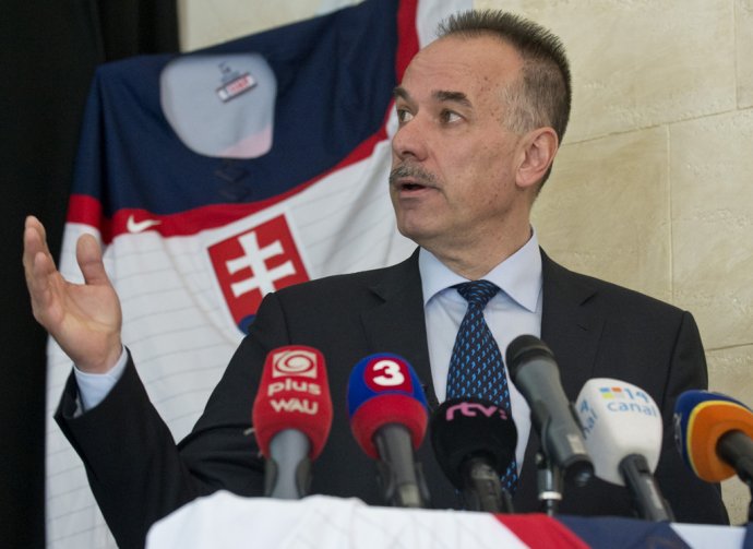 Súčasný prezident Slovenského zväzu ľadového hokeja Igor Nemeček. FOTO TASR - Martin Baumann