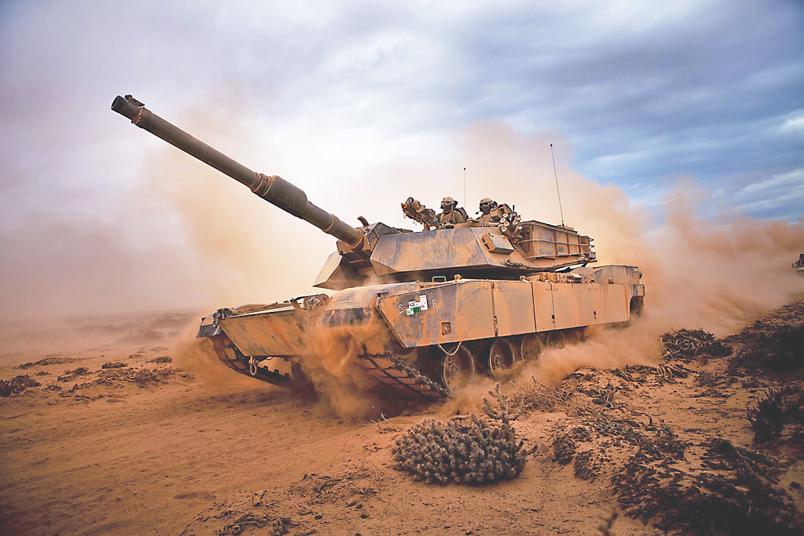 Tank Abrams počas amerického cvičenia Africký lev v Maroku v roku 2012. Foto – americké ministerstvo obrany