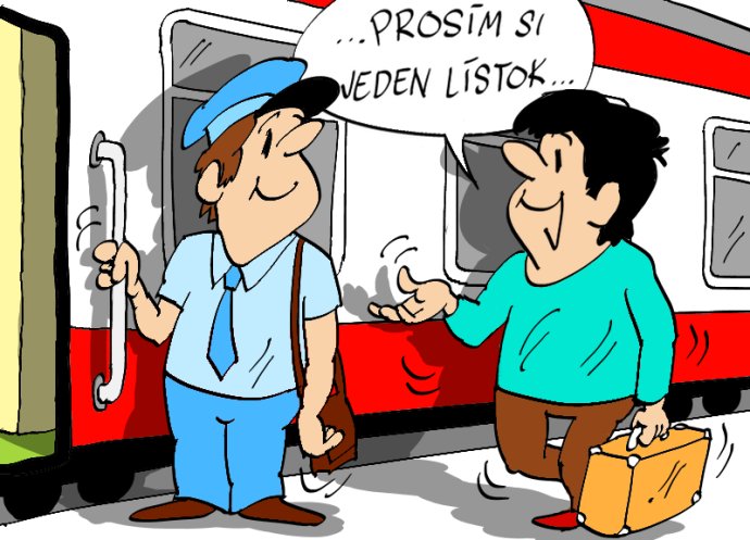 Povinnosti cestujúcich vysvetľuje ZSSK pomocou troch obrázkov. Ich autorom je Jozef Jurko.