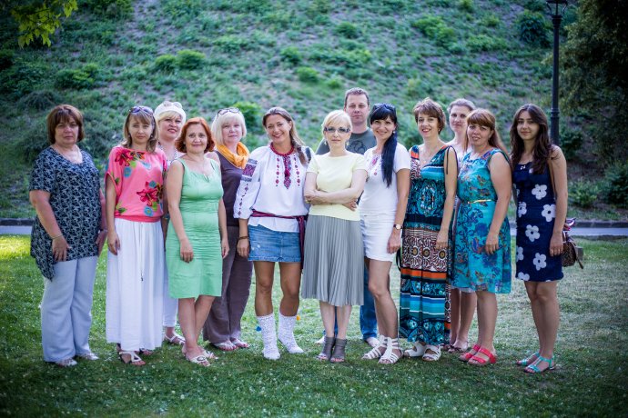 Učitelia a dobrovoľníci z Ukrajiny, ktorí prišli na školenie o misionárstve a sociálnej práci. Foto N – Matej Dugovič