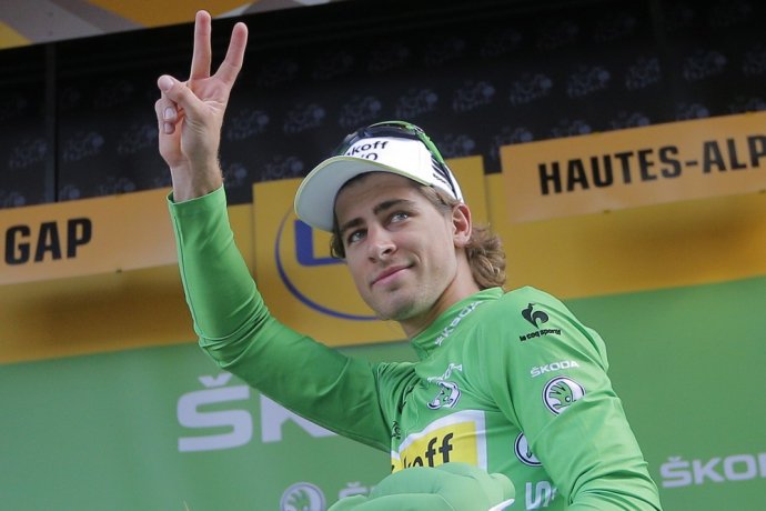 Peter Sagan je najsilnejší jazdec s najvyšším prahom bolesti, chválil Slováka po etape André Greipel. Foto – AP