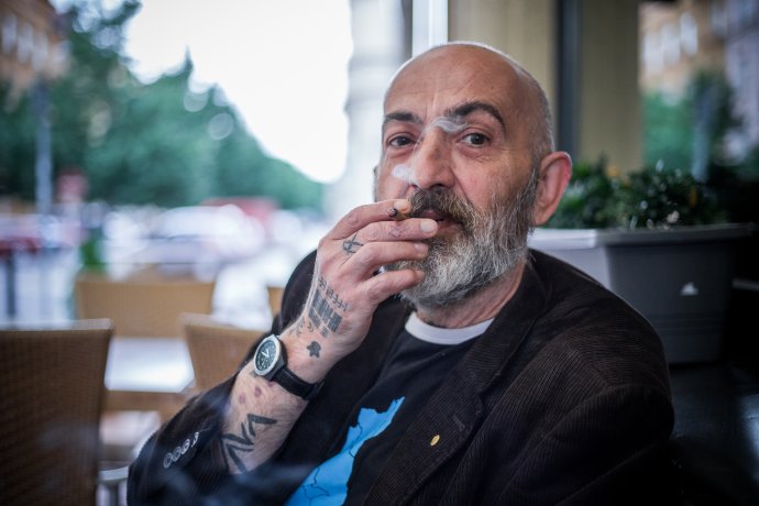 Známy český novinár a najvýraznejší obhajca marihuany Jiří X. Doležal. FOTO N - Matej Dugovič