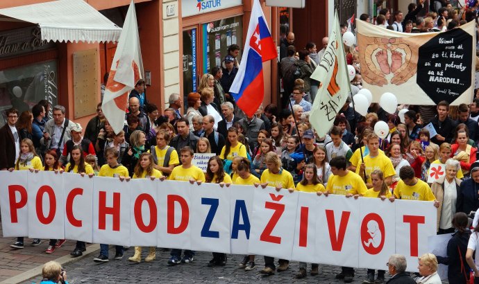 Pochod za život v Košiciach. Foto – TASR