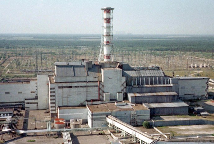 Pohľad na jadrovú elektráreň v Černobyle. Ilustračné foto – TASR/AP