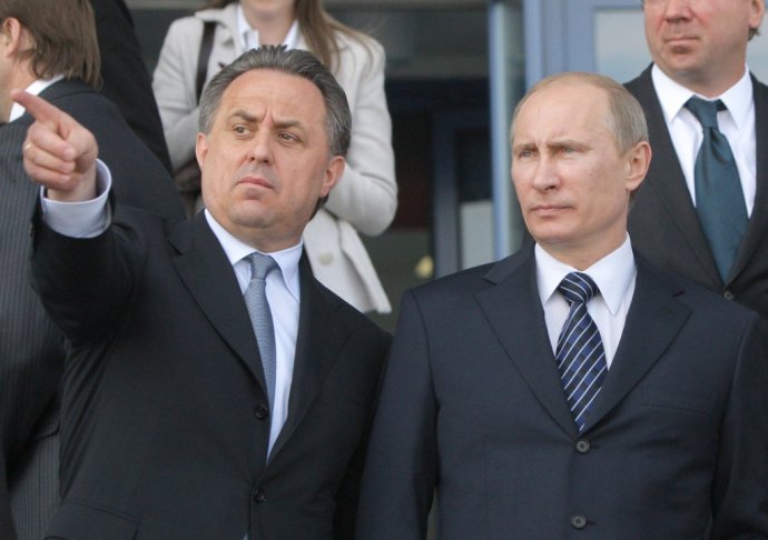 Ruský prezident Vladimir Putin a jeho minister športu. FOTO - AP