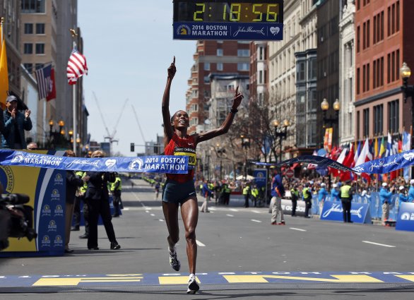 Rita Jeptoová vyhrala maratón v Bostone trikrát, v roku 2014 jej zistili doping. Foto - tasr/ap