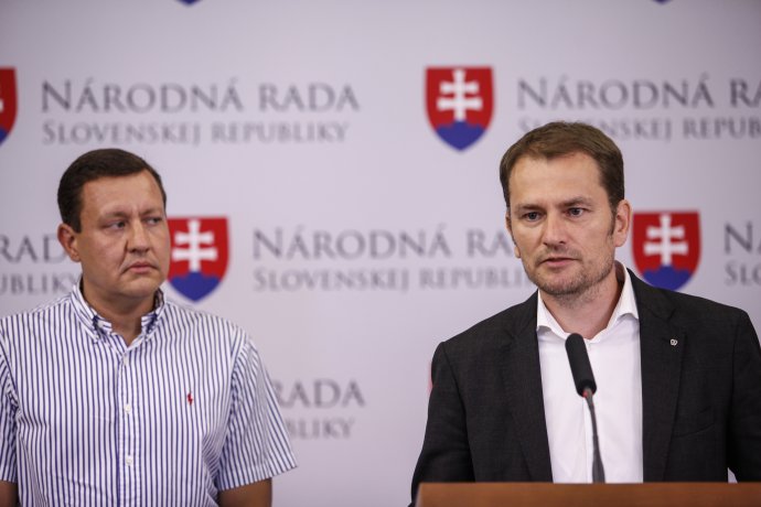 Daniel Lipšic a Igor Matovič v roku 2015. Foto - TASR