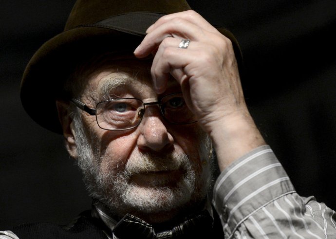 Leopold Haverl v roku 2014 ako postava v muzikále Obchod na korze. Foto - TASR