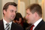Budúci koaliční partneri? Predsedovia SNS a Smeru Andrej Danko a Robert Fico. Foto - TASR