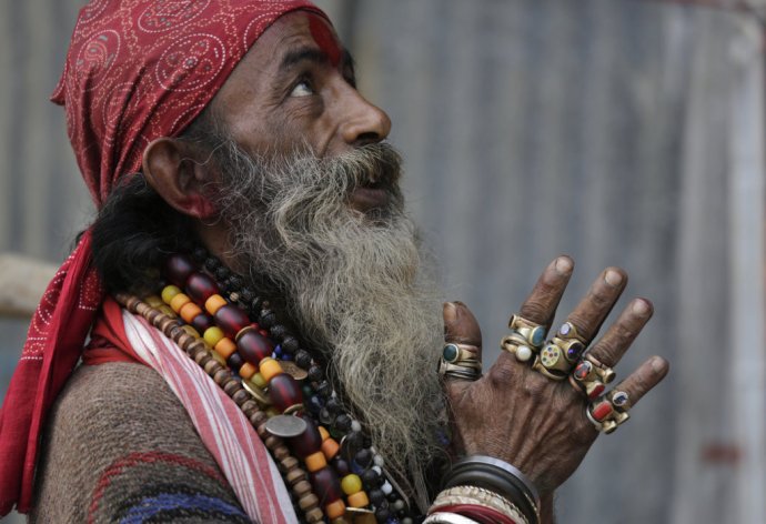 Hinduistický svätý muž. Foto - Tasr/Ap