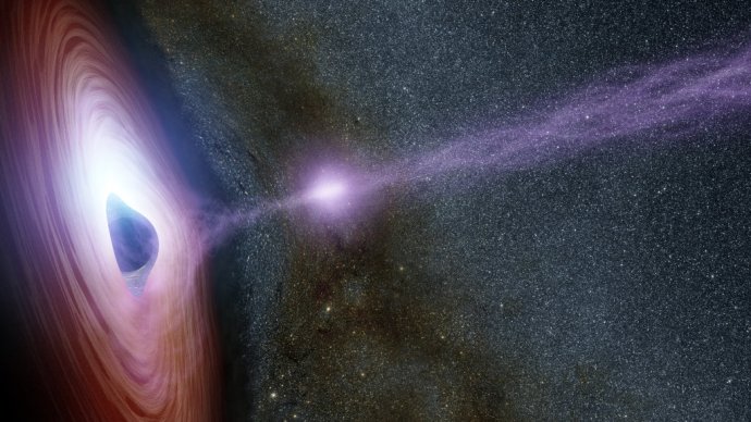 Čierna diera. Ilustračné foto – NASA