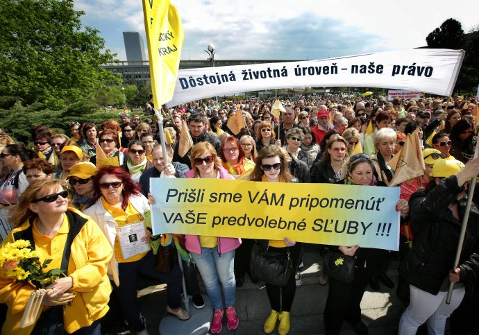 Protest v Bratislave. Foto N - Tomáš Benedikovič