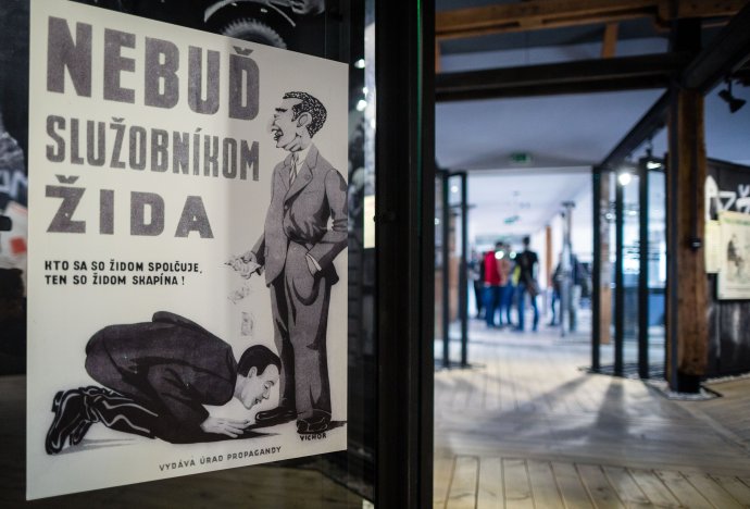 Propaganda slovenského štátu v Múzeu holokaustu v Seredi. Foto N – Tomáš Benedikovič