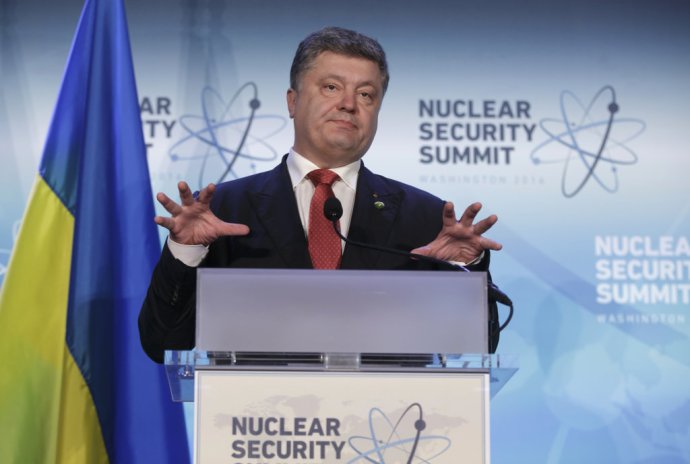 Petro Porošenko na nukleárnom samite vo Washingtone. Foto – TASR/AP