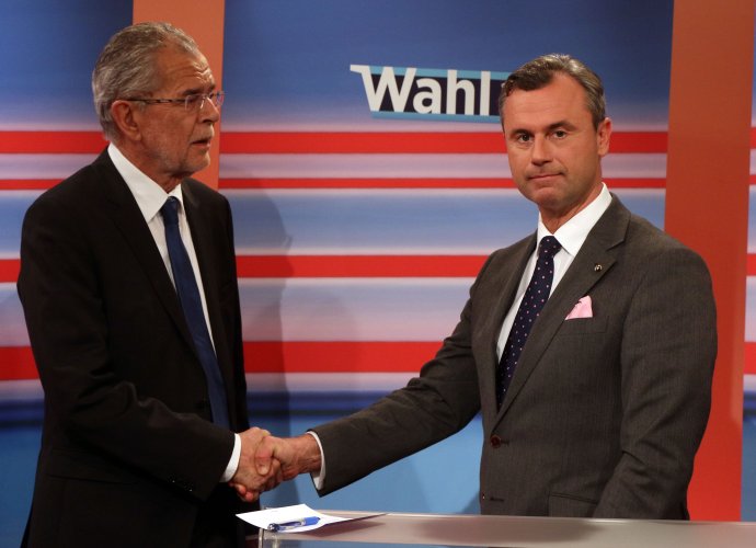 Van der Bellen (vľavo) a Hofer. Foto – TASR/AP