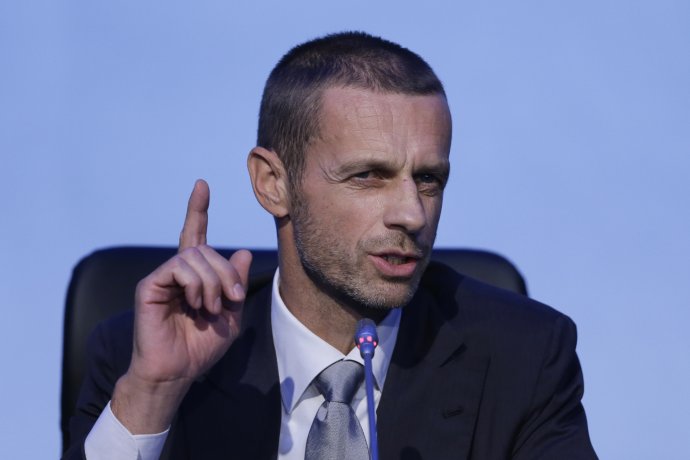 Prezident UEFA Aleksander Čeferin. Foto - AP