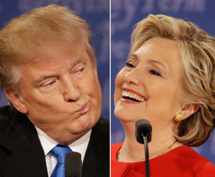 Donald Trump a Hillary Clintonová. Foto – TASR/AP