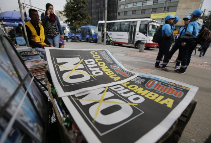 Kolumbíjčania odmietli mier v referende. Foto – TASR/AP