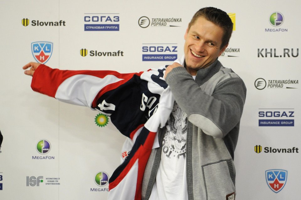 Marek Svatoš po prestupe do HC Slovan Bratislava. Foto - TASR