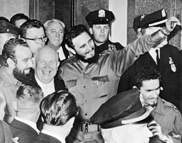 Fidel Castro s Nikitom Chruščovom. Foto - ap