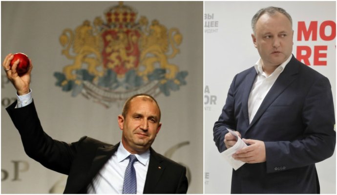Noví proruskí prezidenti – Bulhar Rumen Radev a Moldavčan Igor Dodon. Foto – TASR/AP