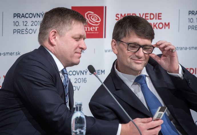 Robert Fico a Marek Maďarič. Foto N – Tomáš Benedikovič