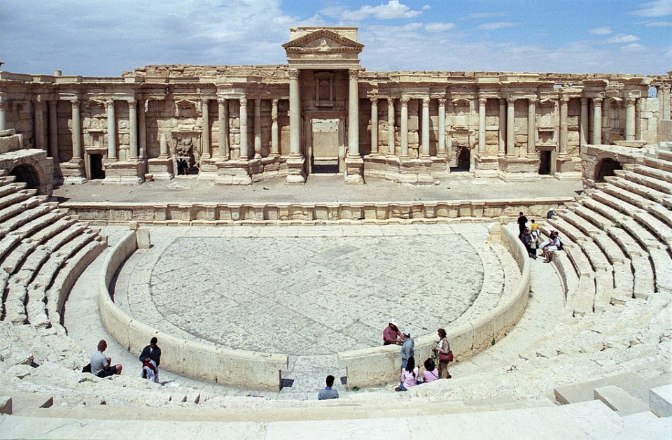 Amfiteáter v Palmýre na zábere z roku 2007. Foto – wikimedia/cc/Jerzy Strzelecki