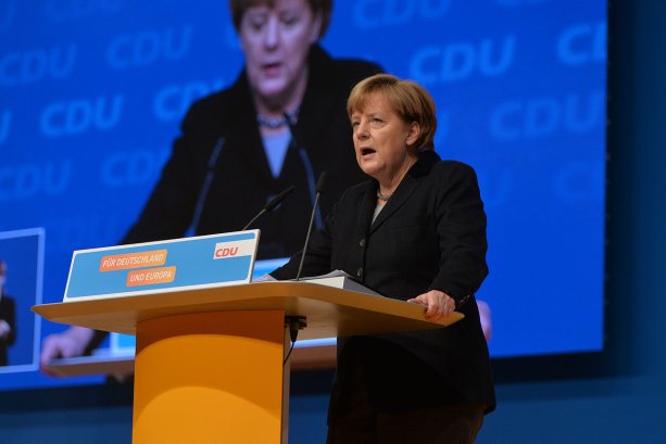 Nemecká kancelárka Angela Merkelová má na spomalení migrácie zásluhy. Vyjednala dohodu s Tureckom, prispela k zintenzívneniu spolupráce s africkými krajinami a začala vracať ekonomických migrantov do Afganistanu. Zdroj – Olaf Kosinsky/Skillshare.eu, Wikimedia Commons