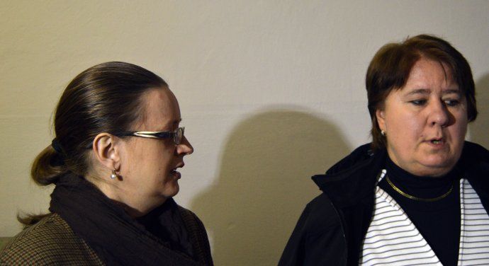 Advokátka Debrecéniová a docentka Petrášová (vpravo). Foto N – Daniel Vražda