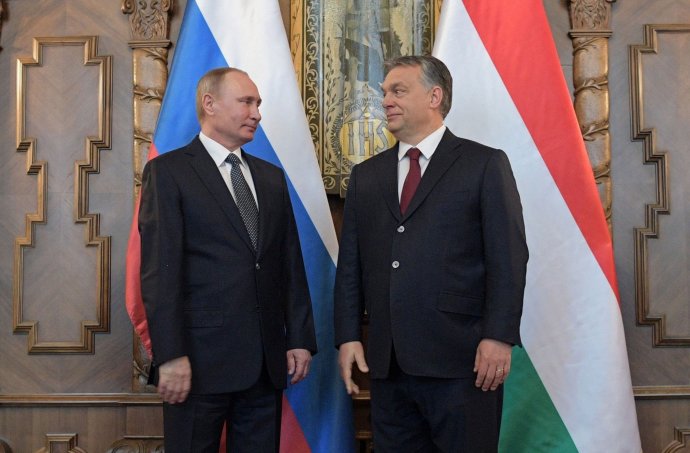 Putin a Orbán v Budapešti. Foto – TASR/AP