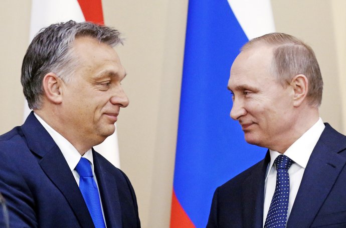Orbán a Putin. Foto - TASR/AP