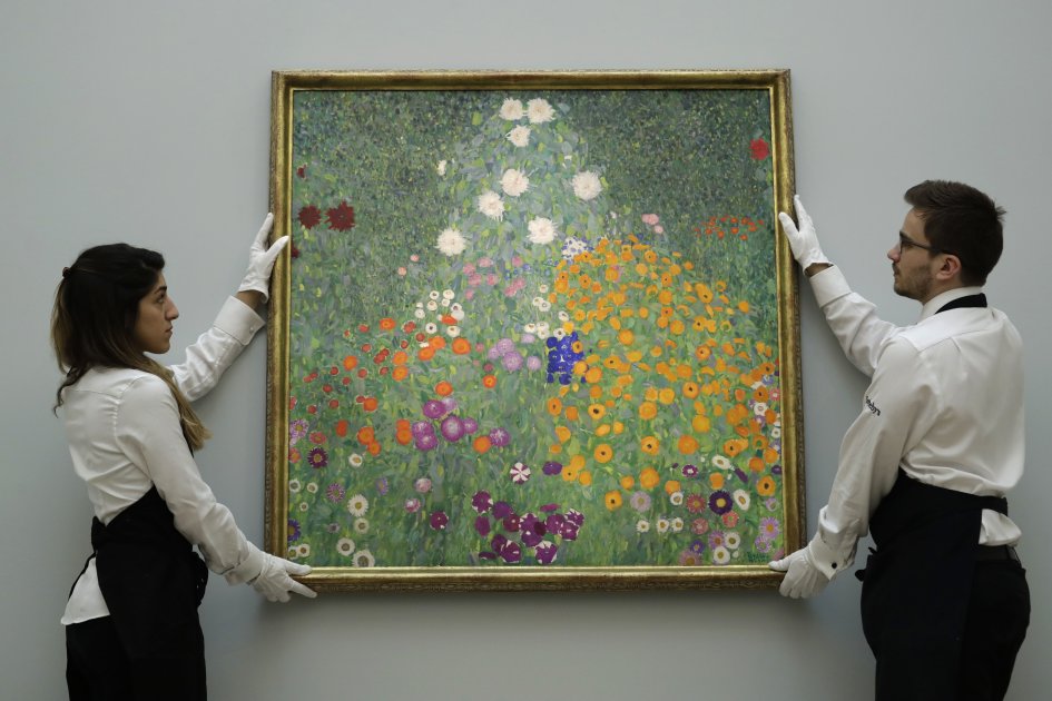 Obraz Gustava Klimta Kvetinová záhrada sa v aukcii v ...